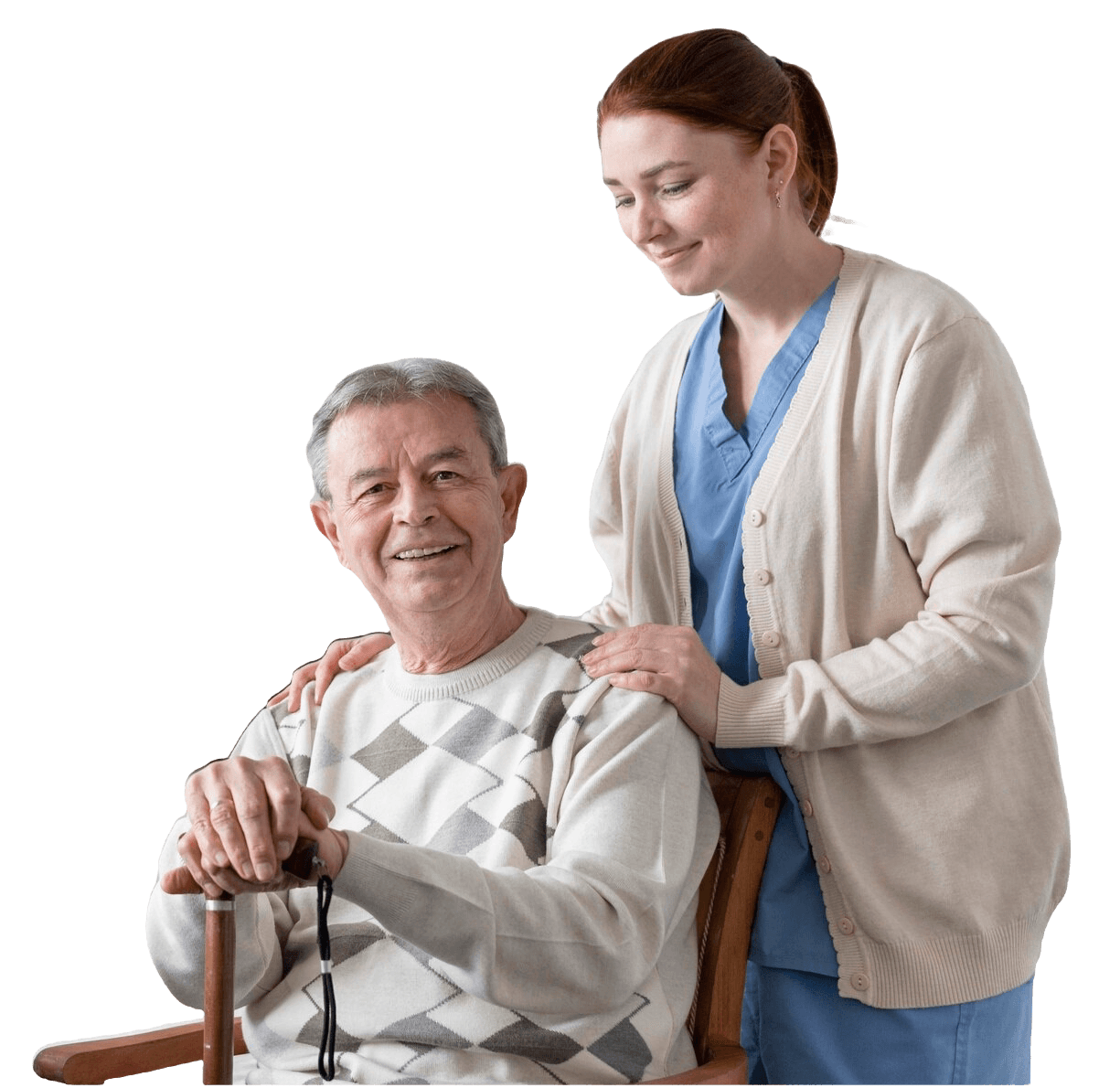 pharmacist delivering comfort care medicines